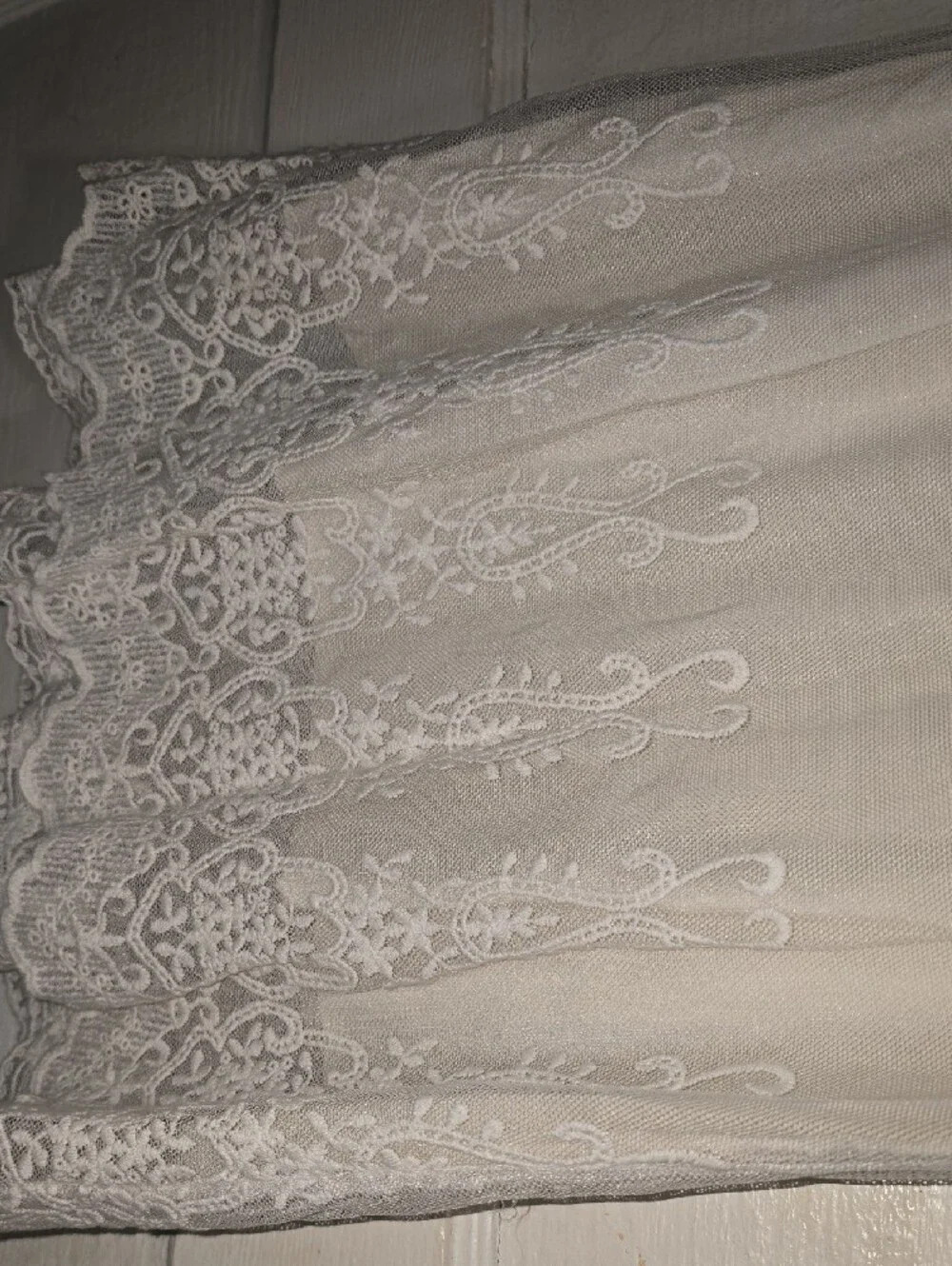 Sixpence Boutique Off White Crochet Lace Girls' Summer Dress Vintage